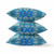 20"x20" Aqua Sky Blue Blown Seam Broadcloth Geometric Throw Pillow