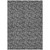 5' X 8' Gray Charcoal And Silver Floral Washable Indoor Outdoor Area Rug Transitional Style - Gray, Charcoal, Silver Color