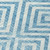 3' X 5' Teal Blue And Ivory Geometric Washable Indoor Outdoor Area Rug Transitional Style - Teal Blue, Ivory Color