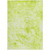 5' X 8' Lime Green Abstract Washable Non Skid Indoor Outdoor Area Rug