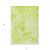5' X 8' Lime Green Abstract Washable Non Skid Indoor Outdoor Area Rug