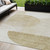 5' X 8' Brown Beige And Ivory Geometric Washable Indoor Outdoor Area Rug - 608219349653