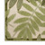 5' X 8' Ivory And Green Palm Leaf Indoor Outdoor Area Rug