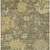 5' X 8' Artichoke Green Coral And Brown Floral Washable Indoor Outdoor Area Rug