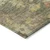 5' X 8' Artichoke Green Coral And Brown Floral Washable Indoor Outdoor Area Rug