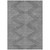 3' X 5' Charcoal And Silver Geometric Washable Indoor Outdoor Area Rug