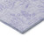 3' X 5' Lilac Purple And Ivory Floral Washable Indoor Outdoor Area Rug
