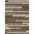 5' X 8' Brown Beige And Copper Striped Washable Indoor Outdoor Area Rug