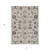 5' X 8' Ivory Beige And Taupe Oriental Washable Indoor Outdoor Area Rug