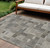 5' X 8' Taupe Beige And Gray Geometric Washable Indoor Outdoor Area Rug