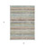 3' X 5' Beige Brown And Gray Striped Washable Indoor Outdoor Area Rug - Beige, Brown, Gray