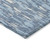 3' X 5' Denim Blue And Ivory Abstract Washable Indoor Outdoor Area Rug Transitional Style - Denim Blue, Ivory Color