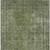 3' X 5' Green And Silver Medallion Washable Indoor Outdoor Area Rug