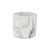6" White and Gray Marbleized Ceramic Indoor Outdoor Round Pot Planter