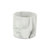 6" White and Gray Marbleized Ceramic Indoor Outdoor Round Pot Planter