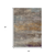 5' X 8' Brown Gray And Purple Abstract Washable Indoor Outdoor Area Rug