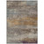 5' X 8' Brown Gray And Purple Abstract Washable Indoor Outdoor Area Rug