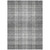 3' X 5' Gray Black And Ivory Plaid Washable Indoor Outdoor Area Rug