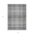 3' X 5' Gray Black And Ivory Plaid Washable Indoor Outdoor Area Rug