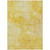 3' X 5' Gold And Yellow Nautical Washable Indoor Outdoor Area Rug