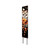 42" Black Orange And Tan Solid Wood Owl Garden Stake