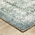 8' X 10' Blue Ivory And Grey Oriental Power Loom Stain Resistant Area Rug - 606114610472