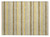 2' X 3' Brown and Orange Striped Washable Indoor Outdoor Area Rug