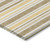 2' X 3' Brown and Orange Striped Washable Indoor Outdoor Area Rug