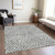 3' X 5' Gray And Ivory Abstract Washable Indoor Outdoor Area Rug Transitional Style - Gray, Ivory Color