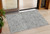 3' X 5' Gray And Ivory Abstract Washable Indoor Outdoor Area Rug Transitional Style - Gray, Ivory Color