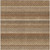 3' X 5' Orange And Copper Striped Washable Indoor Outdoor Area Rug