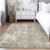3' X 5' Taupe And Ivory Abstract Washable Indoor Outdoor Area Rug Transitional Style - Taupe, Ivory Color