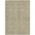 5' X 8' Beige Taupe And Brown Floral Washable Indoor Outdoor Area Rug
