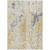 5' X 8' Gold And Ivory Abstract Washable Indoor Outdoor Area Rug - 880016702972