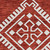 5' X 8' Red And Ivory Southwestern Washable Indoor Outdoor Area Rug