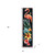 36" Black Coral And Green Solid Wood Flamingo Porch Sign