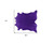 6' X 7' Purple Cowhide Hand Knotted Area Rug