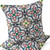 Set of Two 16" X 16" Green and White Blown Seam Floral Indoor Outdoor Throw Pillow Polyester Decor