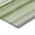 2' X 8' Artichoke Green Striped Washable Indoor Outdoor Runner Rug - 608219360511