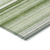 2' X 8' Artichoke Green Striped Washable Indoor Outdoor Runner Rug