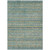 3' X 5' Teal Blue Gold And Taupe Southwestern Washable Indoor Outdoor Area Rug