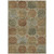 3' X 5' Taupe Green And Gold Trellis Washable Indoor Outdoor Area Rug