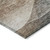 5' X 8' Khaki Black And Terra Cotta Abstract Washable Indoor Outdoor Area Rug