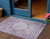 3' X 5' Purple Lavender And Gray Oriental Washable Indoor Outdoor Area Rug