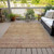 5' X 8' Coral And Copper Oriental Washable Indoor Outdoor Area Rug