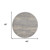 4' Gray And Beige Round Abstract Indoor Outdoor Area Rug