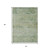 3' X 5' Artichoke Green And Ivory Abstract Washable Indoor Outdoor Area Rug - Artichoke Green, Ivory