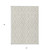 3' X 5' Beige And Ivory Geometric Washable Indoor Outdoor Area Rug - Beige, Ivory