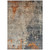 3' X 5' Khaki Gray And Copper Abstract Washable Indoor Outdoor Area Rug