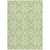 3' X 5' Artichoke Green And Ivory Trellis Washable Indoor Outdoor Area Rug
